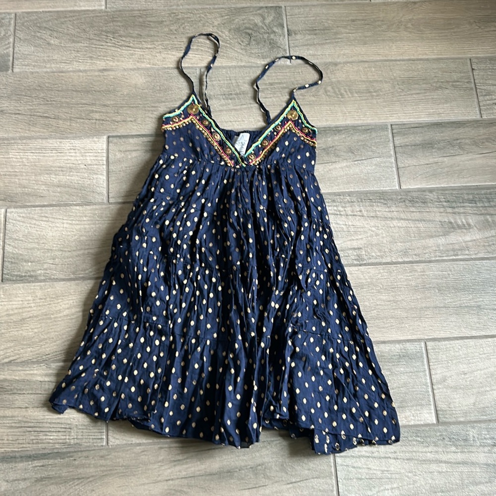 Area stars beaded trim dress